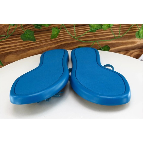 Bass Sz 7 M Blue Flip Flop Synthetic Women Sandals - Picture 7 of 7